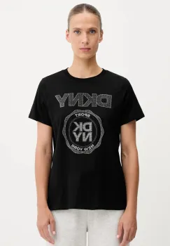 Dkny tricou din bumbac culoarea negru, DP5T1366 imagine