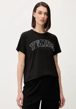 Dkny tricou din bumbac culoarea negru, DP5T1500 imagine