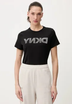 Dkny tricou din bumbac culoarea negru, DP6T1557 imagine