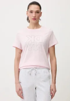 Dkny tricou din bumbac culoarea roz, DP6T1533 imagine