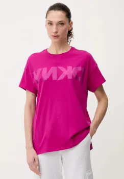 Dkny tricou din bumbac culoarea roz, DP6T1534 imagine