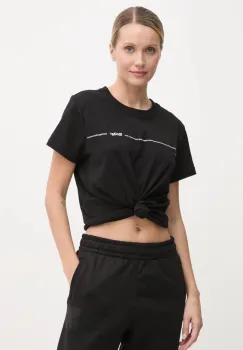 Dkny tricou din bumbac femei, culoarea negru, DP4T9518 imagine