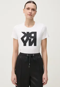 Dkny tricou femei, culoarea alb, P5AHSWNA imagine