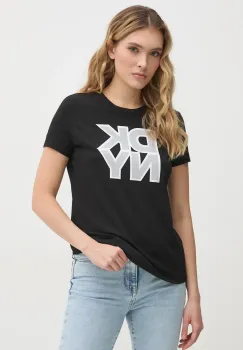 Dkny tricou femei, culoarea negru, P5AHSWNA imagine