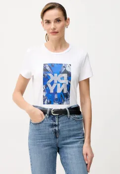 Dkny tricou KNIT TOPS culoarea alb, P5GHZWNA imagine