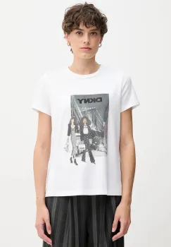 Dkny tricou KNIT TOPS culoarea alb, P5MOHWNA imagine