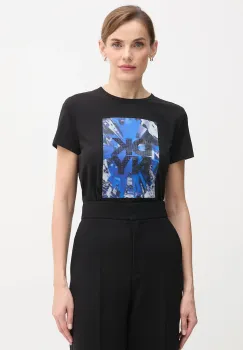 Dkny tricou KNIT TOPS culoarea negru, P5GHZWNA imagine