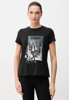 Dkny tricou KNIT TOPS culoarea negru, P5MOHWNA imagine