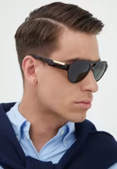 Dolce & Gabbana ochelari de soare barbati, culoarea maro imagine