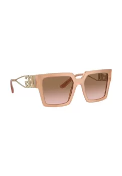 Dolce & Gabbana ochelari de soare femei, culoarea bej, 0DG4446B imagine