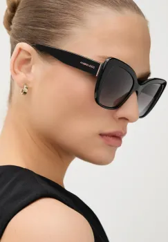 Dolce & Gabbana ochelari de soare femei, culoarea negru, 0DG4348 imagine