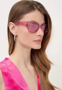 Dolce & Gabbana ochelari de soare femei, culoarea roz imagine