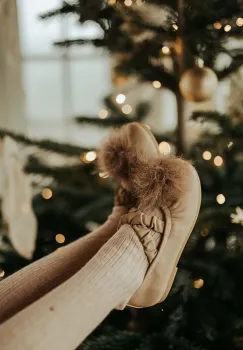 Donsje balerini din piele pentru copii Izebella Ballerinas culoarea bej, 2028200 imagine