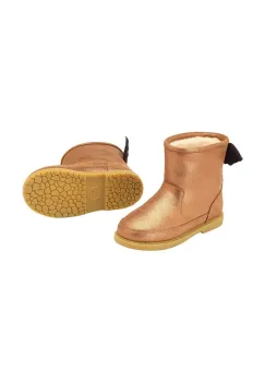 Donsje cizme de iarna pentru copii din piele intoarsa Angela Boots Wings culoarea maro, 2022200 imagine