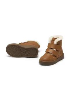 Donsje cizme de iarna pentru copii din piele intoarsa Clenn Boots culoarea bleumarin, 2017700 imagine