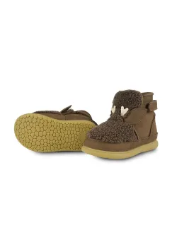 Donsje cizme de iarna pentru copii din piele intoarsa Roumi Shoes Stag culoarea maro, 1500905 imagine