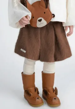 Donsje cizme de zapada pentru copii din piele Wadudu Exclusive Boots Fluffy Squirrel imagine