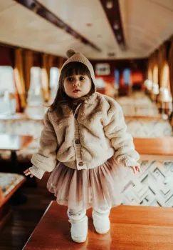 Donsje geaca bebe Birie Jacket culoarea bej, 3033300 imagine