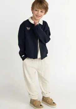 Donsje geaca bomber culoarea bleumarin, 4100802 imagine