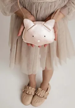 Donsje geanta de mana din piele pentru copii Blinc Purse Cat culoarea roz 5520502 imagine