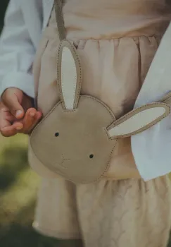Donsje geanta de mana din piele pentru copii Britta Classic Purse Bunny culoarea bej, 5001008 imagine