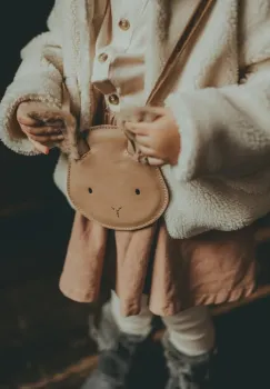Donsje geanta de mana din piele pentru copii Britta Exclusive Purse Fluffy Bunny culoarea maro 5002014 imagine
