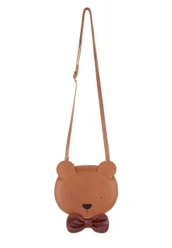 Donsje geanta de mana din piele pentru copii Britta Exclusive Purse Winter Bear culoarea maro, 5002018 imagine