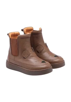 Donsje ghete de iarna pentru copii din piele Thuru Classic Boots Bear culoarea maro, 2023802 imagine
