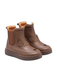 Donsje ghete de iarna pentru copii din piele Thuru Classic Boots Bear culoarea maro, 2023802 imagine