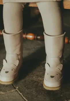 Donsje ghete de iarna pentru copii din piele Wadudu Classic Boots Cat culoarea roz, 2022020 imagine