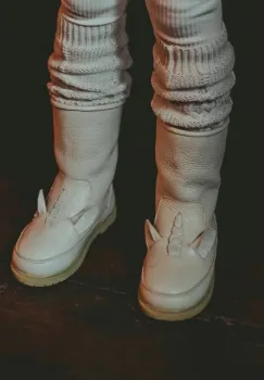 Donsje ghete de iarna pentru copii din piele Wadudu Special Boots Unicorn culoarea roz, 2022109 imagine