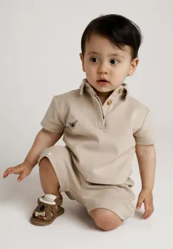 Donsje pantaloni scurti bebe Rafie Shorts culoarea bej, 4097600 imagine