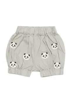 Donsje pantaloni scurti din bumbac pentru bebelusi Carson Bloomers Pandas culoarea gri, cu imprimeu, 3029805 imagine