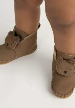 Donsje pantofi pentru bebelusi culoarea maro, 1041501 imagine