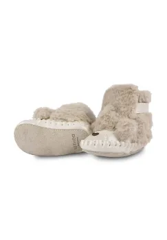 Donsje pantofi pentru bebelusi Kapi Exclusive Booties Poodle culoarea bej, 1028121 imagine