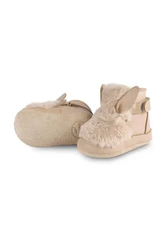 Donsje pantofi pentru bebelusi Richy Booties Fluffy Bunny culoarea bej, 1033808 imagine