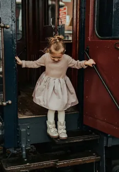 Donsje rochie fete Furre Dress culoarea roz, mini, evazati, 4086900 imagine