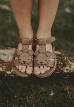 Donsje sandale din piele pentru copii Dhalo Sandals Bear culoarea maro, 2027701 imagine