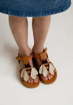 Donsje sandale din piele pentru copii Iles Sky Sandals Bee culoarea maro, 2004008 imagine