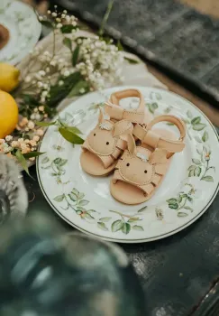 Donsje sandale din piele pentru copii Stelloux Sandals Bride culoarea bej, 1041301 imagine