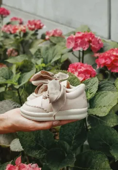 Donsje tenisi din piele copii Brookli Sneakers culoarea roz, 1501300 imagine