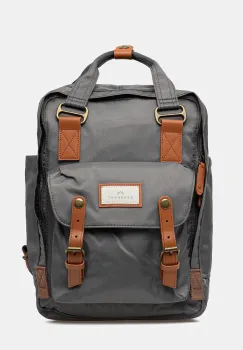 Doughnut rucsac Macaroon culoarea gri, mare, neted, D010-0415 imagine
