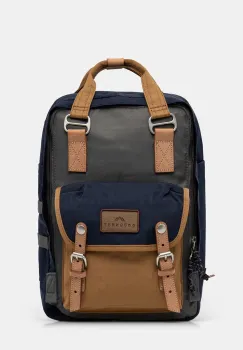 Doughnut rucsac Macaroon Happy Camper culoarea albastru marin, mare, neted, D010HA-0070 imagine