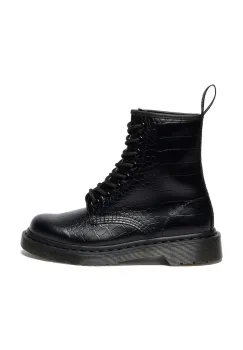 Dr. Martens botine pentru femei din piele 1460 Croco imagine