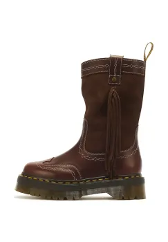 Dr. Martens  botine pentru femei din piele Fringe Mid imagine