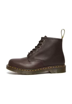 Dr. Martens cizme de piele 101 femei, culoarea maro, cu toc plat, DM27761201 imagine