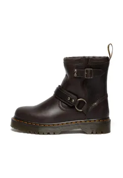 Dr. Martens cizme de piele Anistone Harness culoarea maro, cu toc plat, DM41870200 imagine