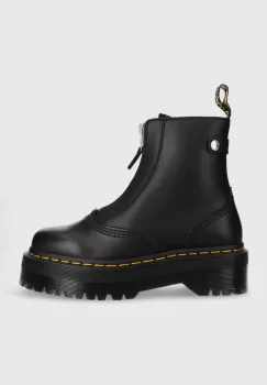 Dr. Martens cizme de piele Jetta femei, culoarea negru, cu platforma imagine