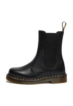 Dr. Martens ghete chelsea de piele 2976 Hi Chelsea Boot culoarea negru, cu toc plat, DM41404001 imagine