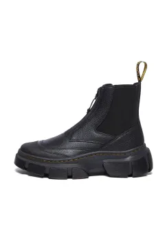 Dr. Martens ghete chelsea de piele DMXL Zip Chelsea culoarea negru, cu platforma, DM41070001 imagine